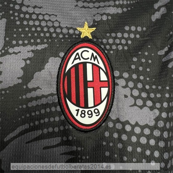Nuevo Tailandia Portero Camiseta AC Milan 24/25 Negro Baratas